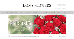 Desktop Screenshot of donsflowersoflubbock.com