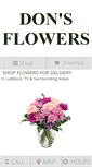 Mobile Screenshot of donsflowersoflubbock.com